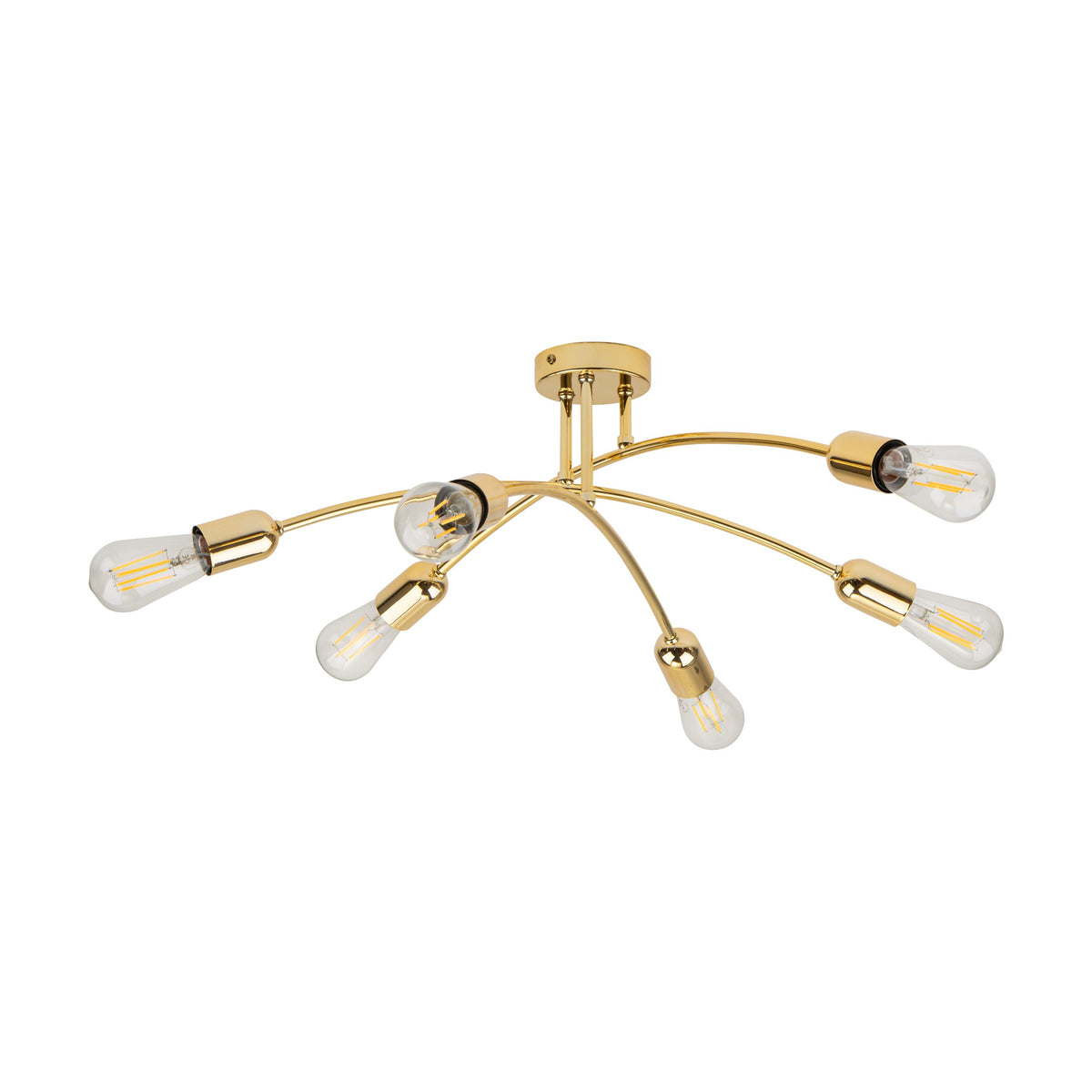Plafonieră TK Lighting Helix 6, auriu, 4699