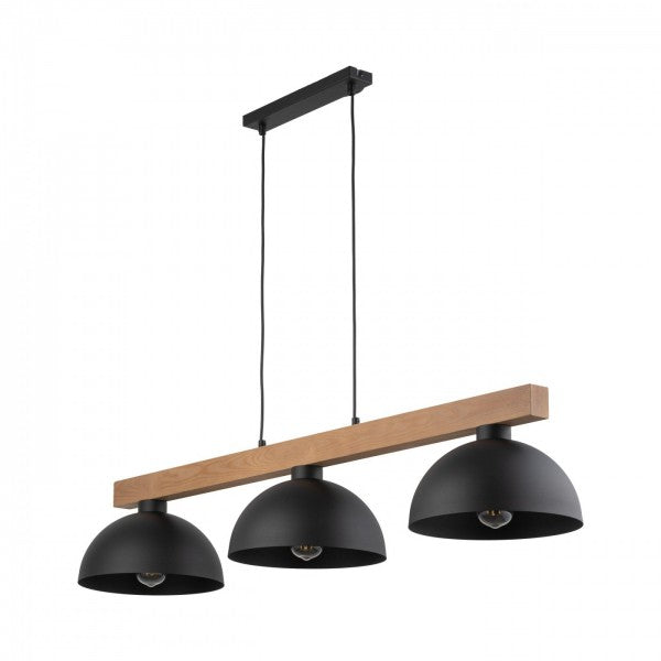 Lampă suspendată TK Lighting Oslo 3, negru, 4710
