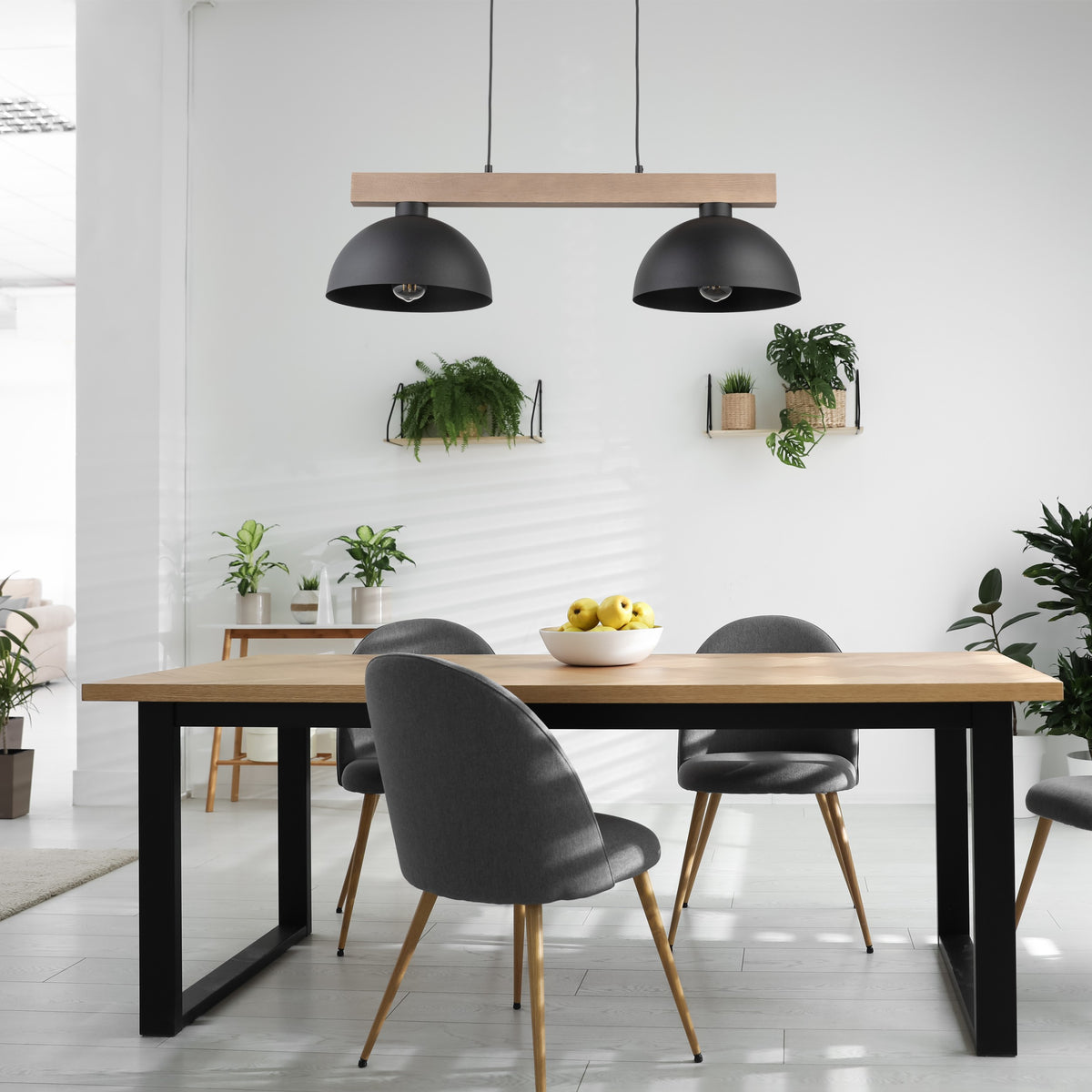 Lampa suspendată Oslo Black 2 4711 TK 4711