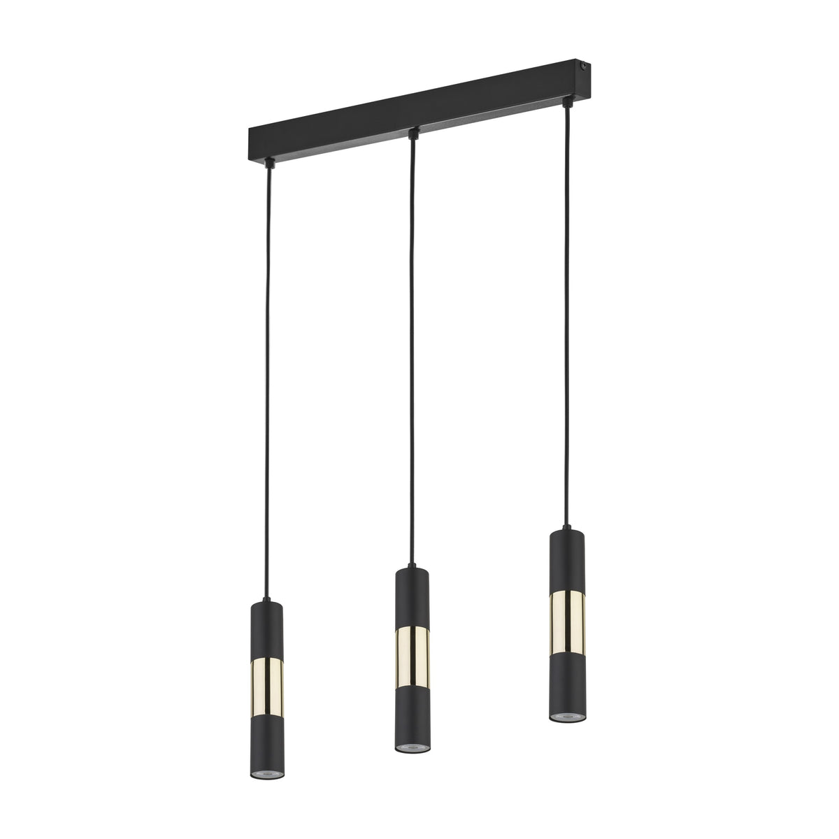 Lustră TK Lighting Vivien 3 Bară, negru, auriu, 3 x GU10, 4757