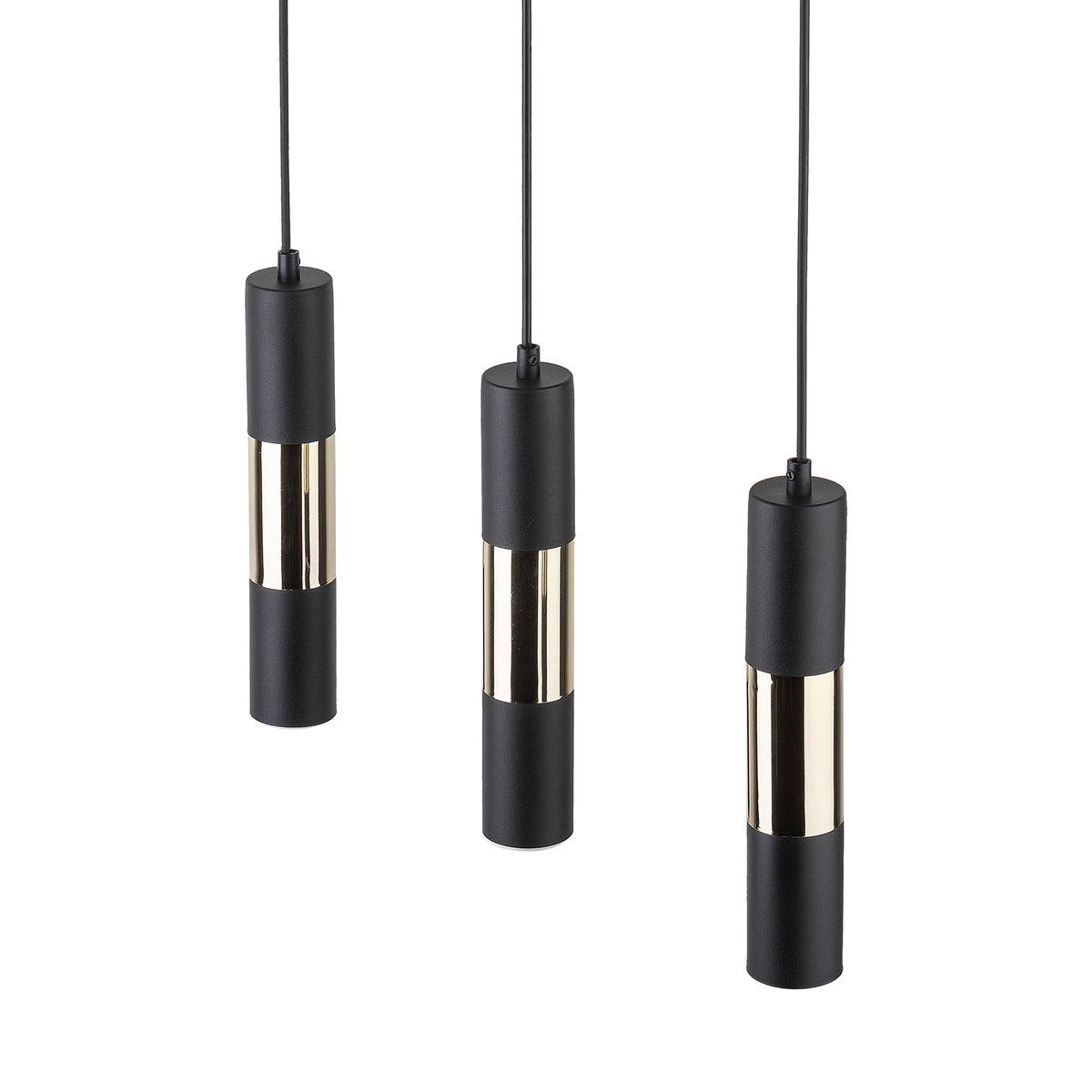 Lustră TK Lighting Vivien 3 Bară, negru, auriu, 3 x GU10, 4757