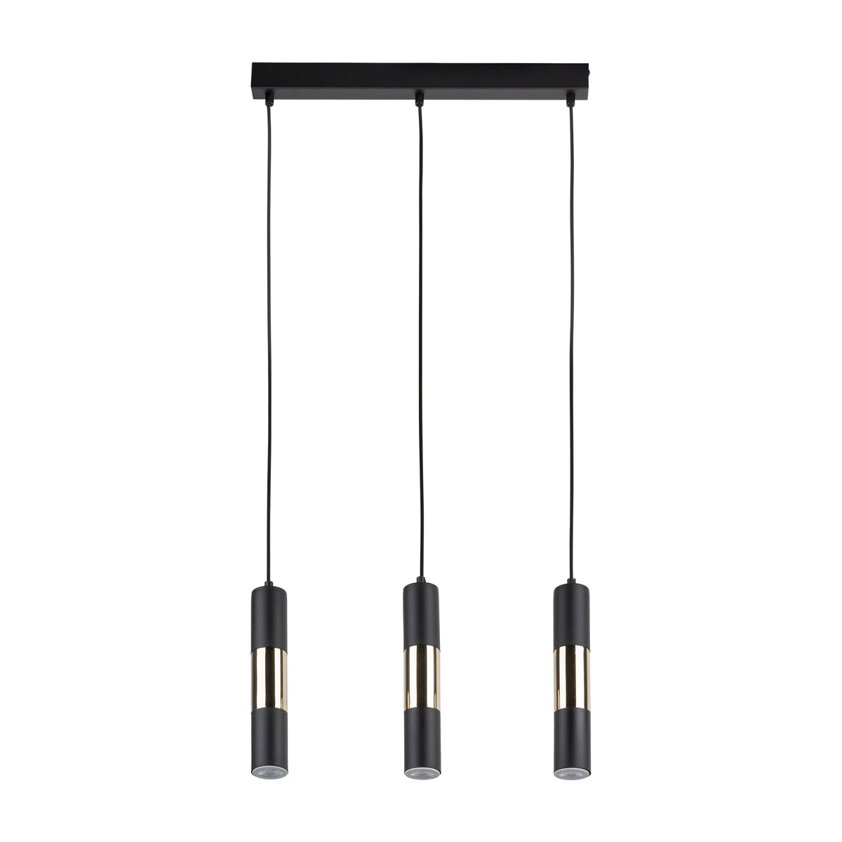 Lustră TK Lighting Vivien 3 Bară, negru, auriu, 3 x GU10, 4757