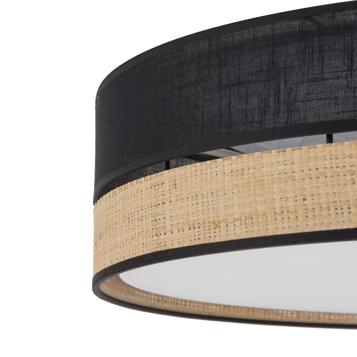 Plafonieră TK Lighting Paglia 4 450, negru, 4 x E27, 4763