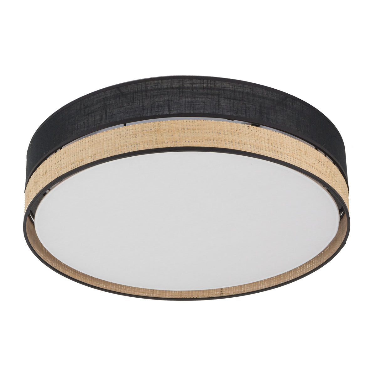 Plafonieră TK Lighting Paglia 4 450, negru, 4 x E27, 4763