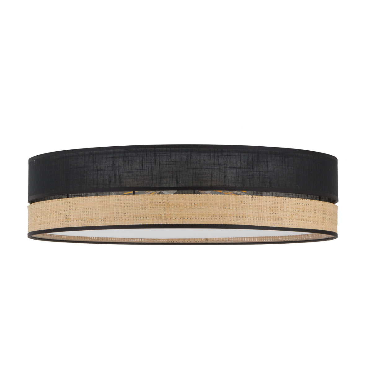 Plafonieră TK Lighting Paglia 4 450, negru, 4 x E27, 4763