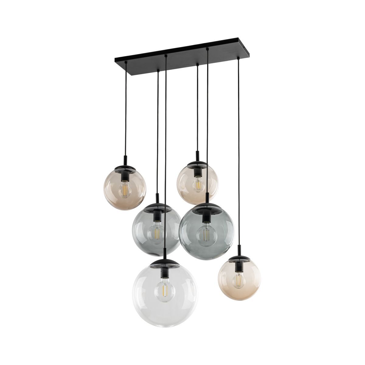 Lustră TK Lighting Esme 6, grafit, 4819