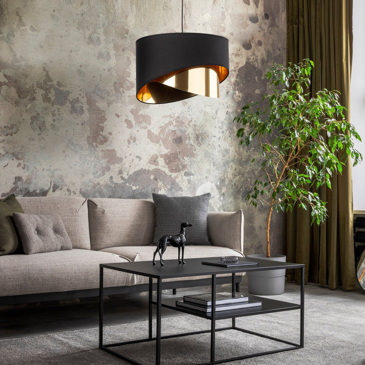 Pendul TK Lighting Grant 1, negru, 4823