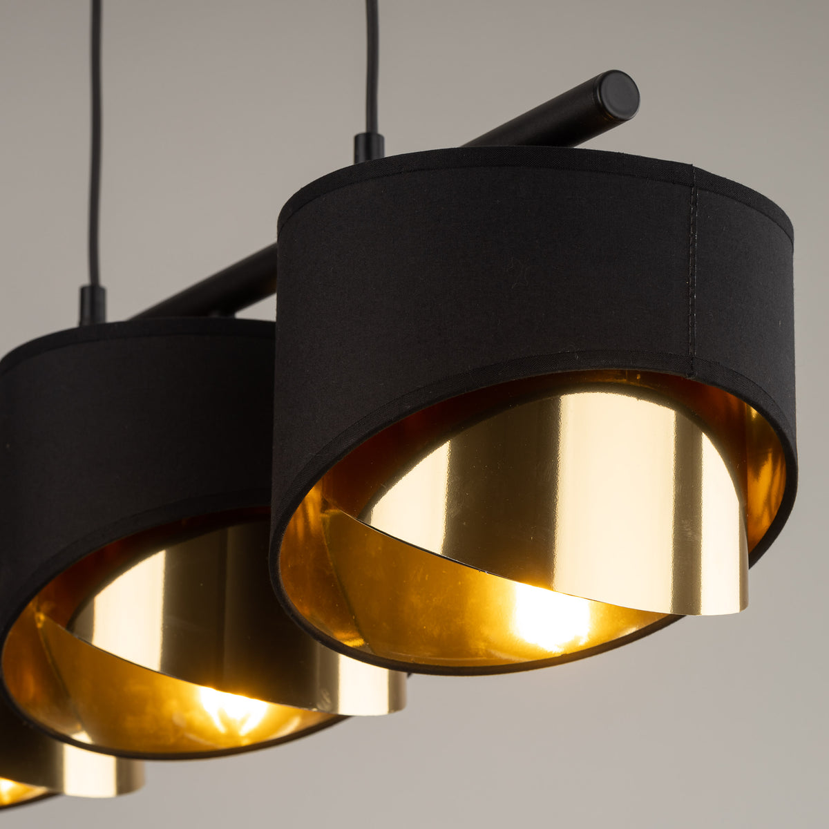 Lustră TK Lighting Grant 3, negru, 3 x E27, 4824