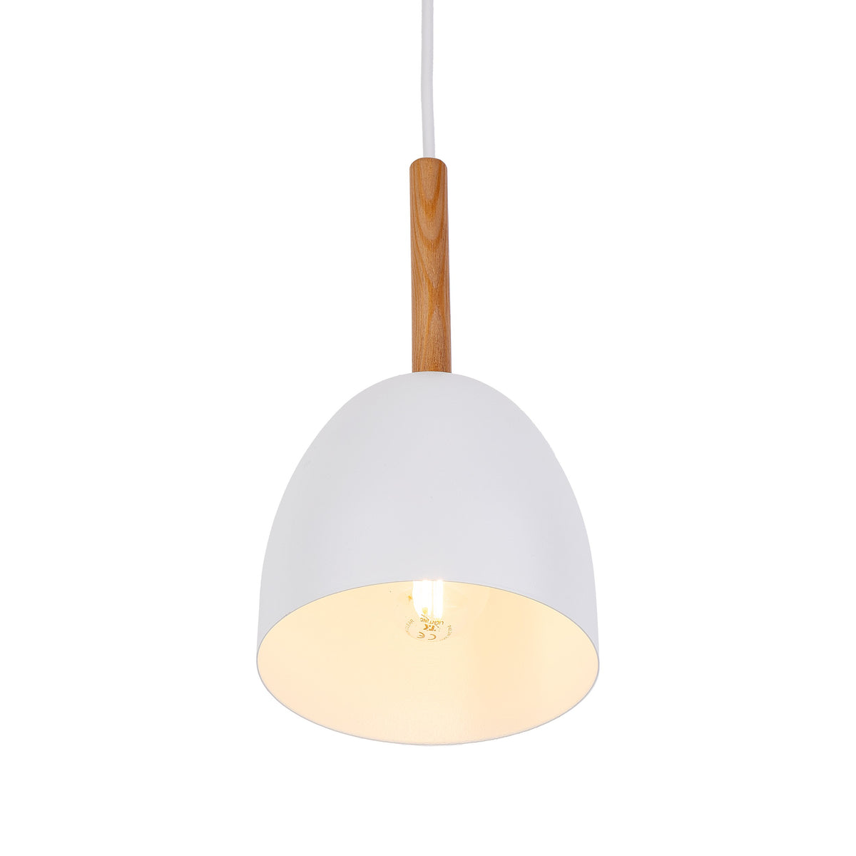 Pendul TK Lighting Nord 1, alb, 4868