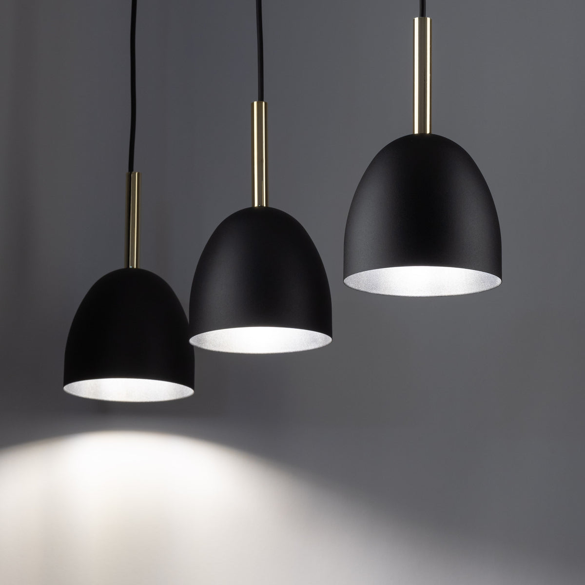 Lustră TK Lighting Nord 3, negru, 3 x E27, 4871