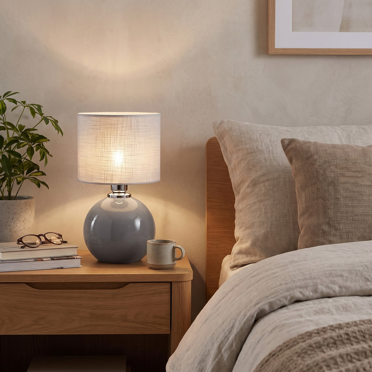 Veioză TK Lighting Palla Small 1, gri, 5086