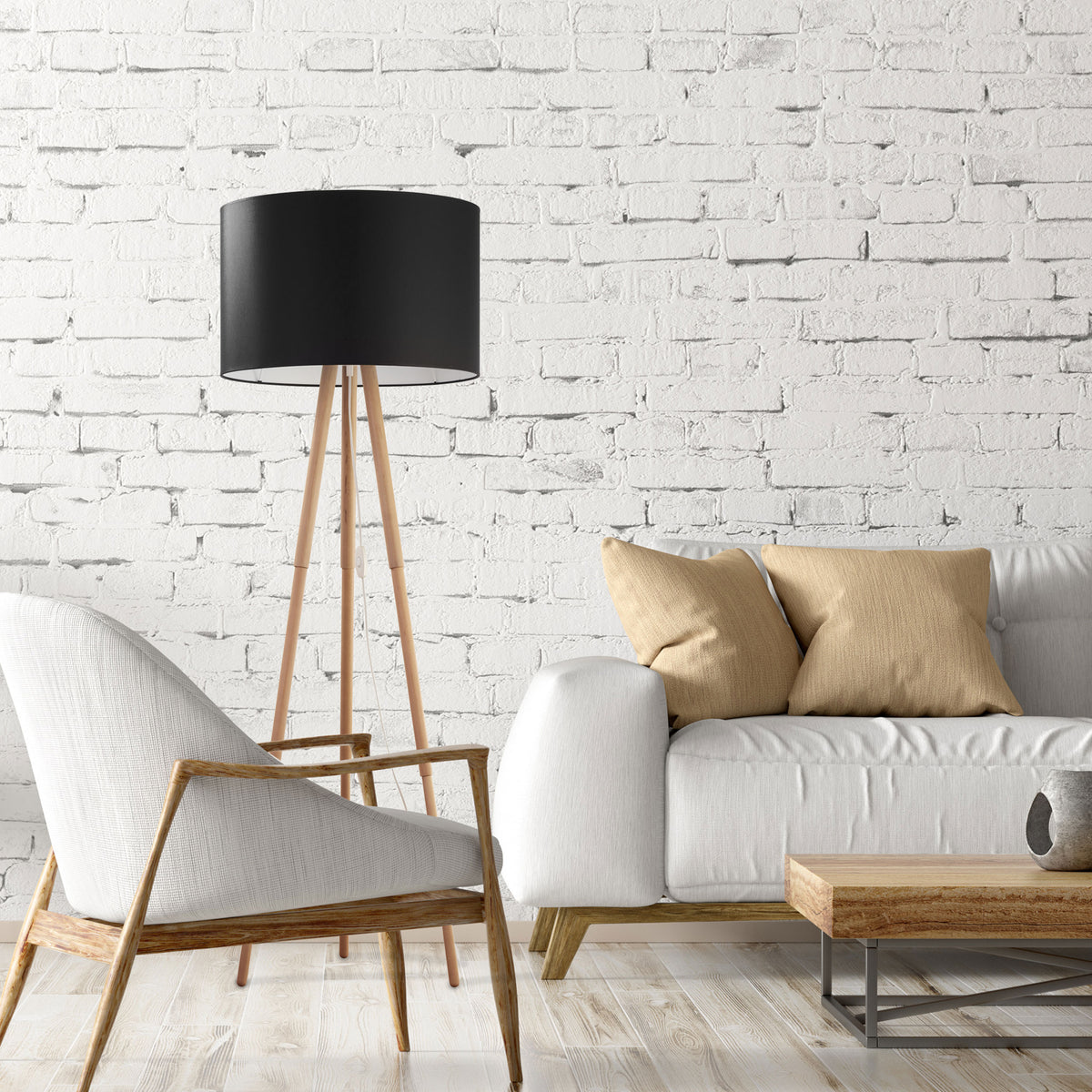 Lampadar TK Lighting Tokyo 1, pin, negru, 5298