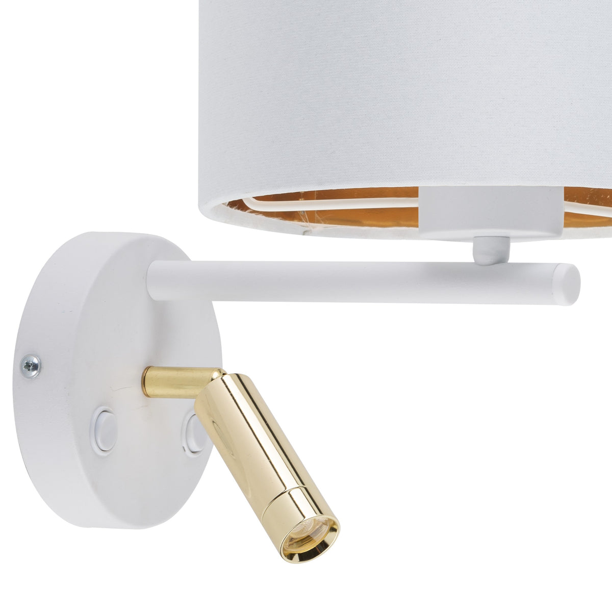 Aplică TK Lighting Hilton 2, alb, auriu, 2 x E27, 5361
