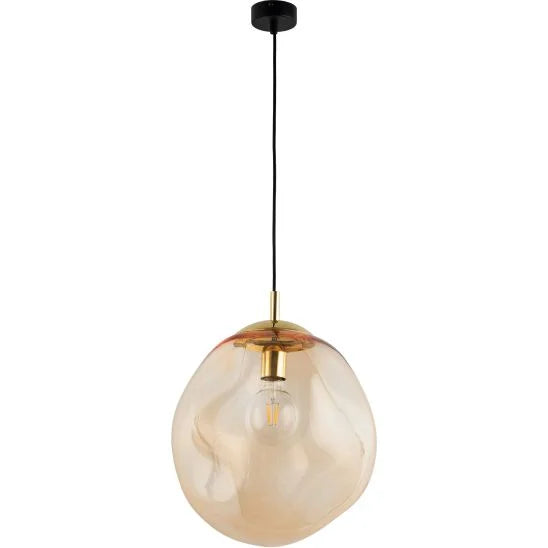 Lampă suspendată TK Lighting Sol, chihlimbar, 4261