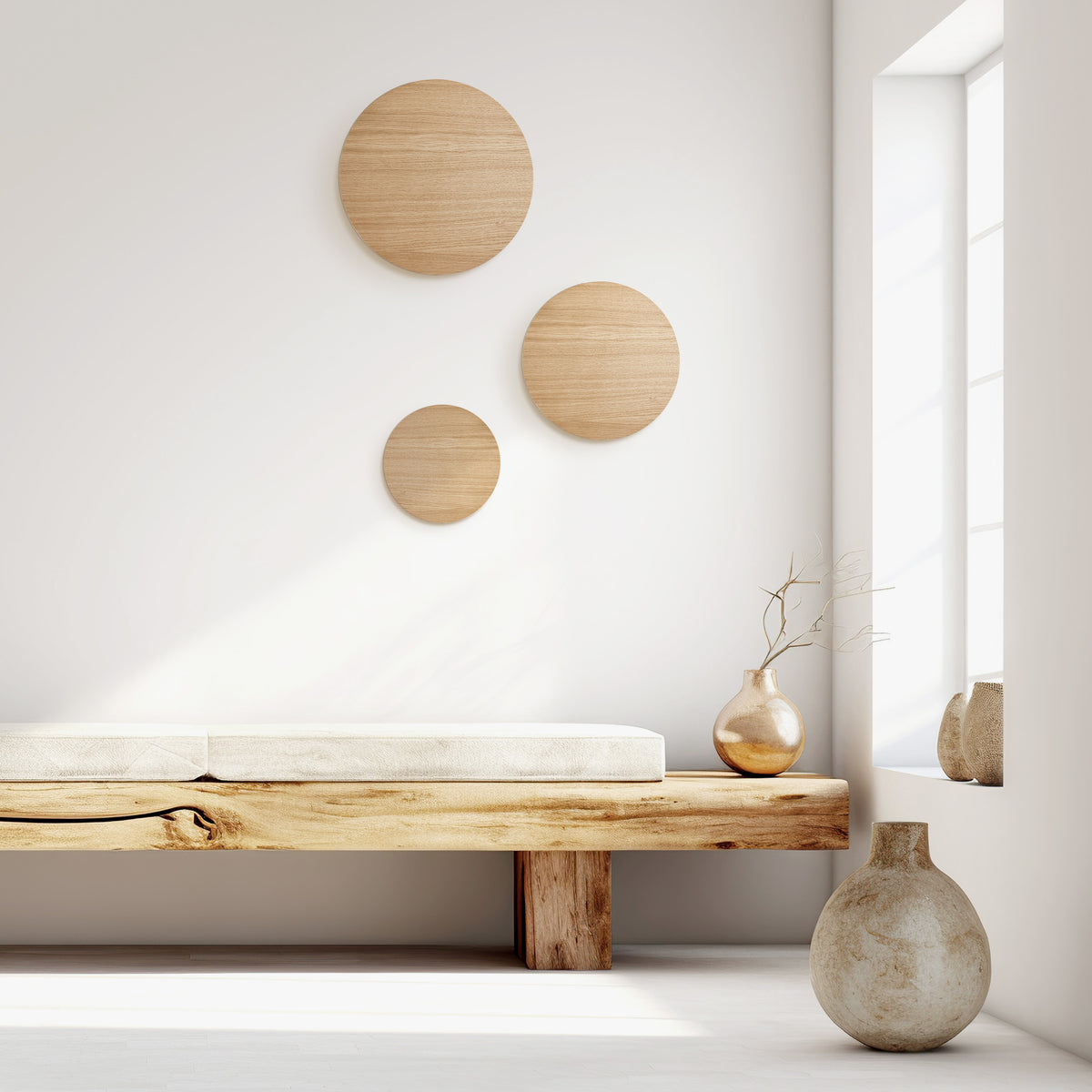 Lampa de perete Luna Wood 40 cm TK 5449