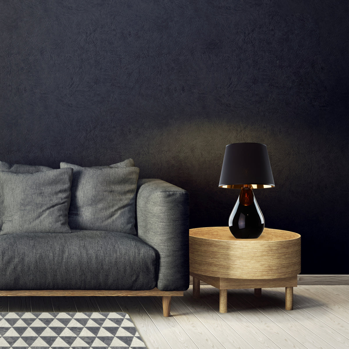 Veioză TK Lighting Lacrima 1, negru, auriu, 5454