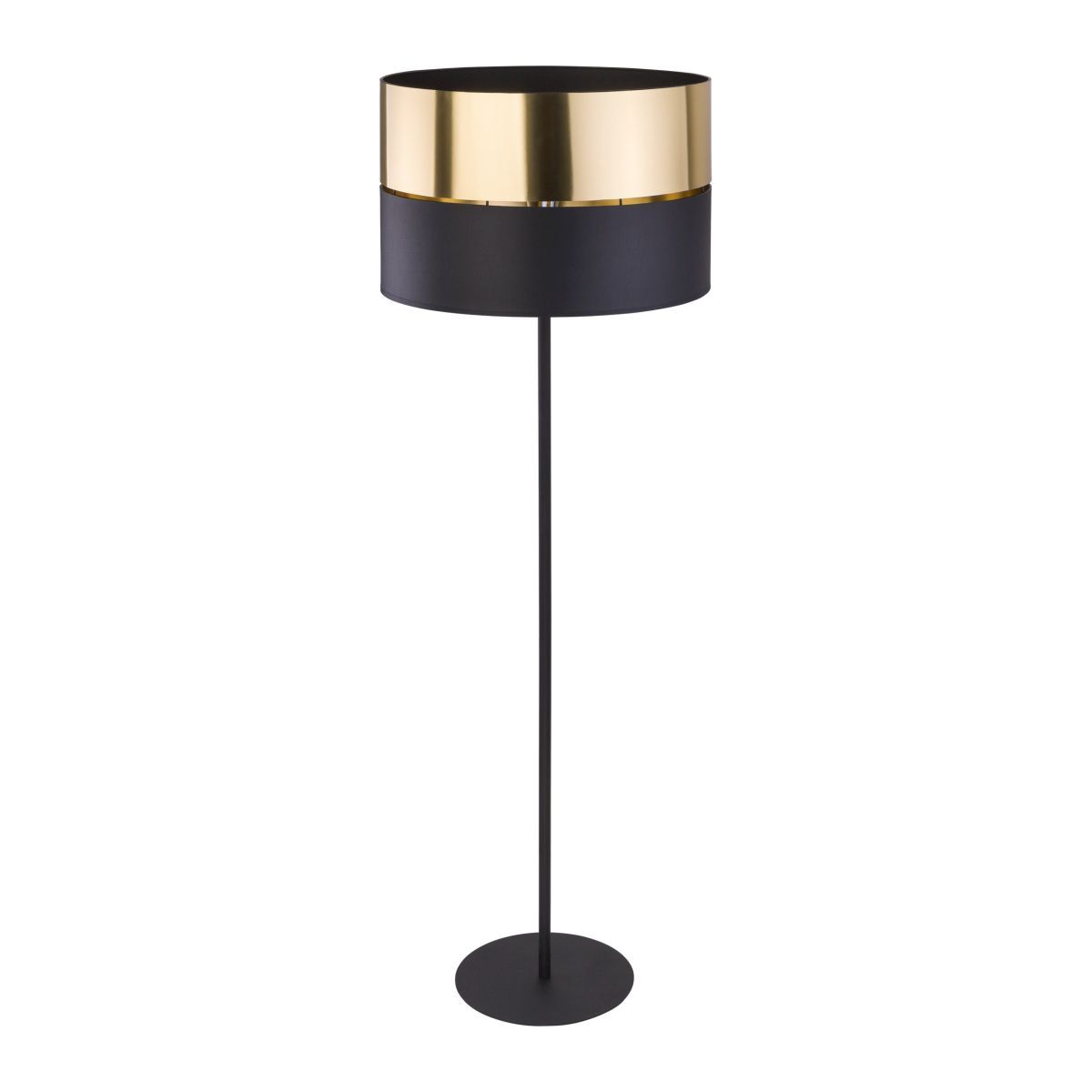 Lampadar TK Lighting Hilton, negru/auriu, 5465