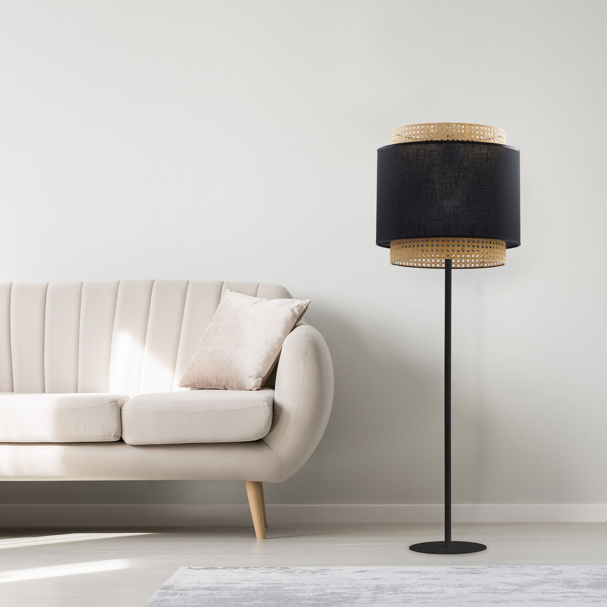Lampadar TK Lighting Boho 1, negru, 5568