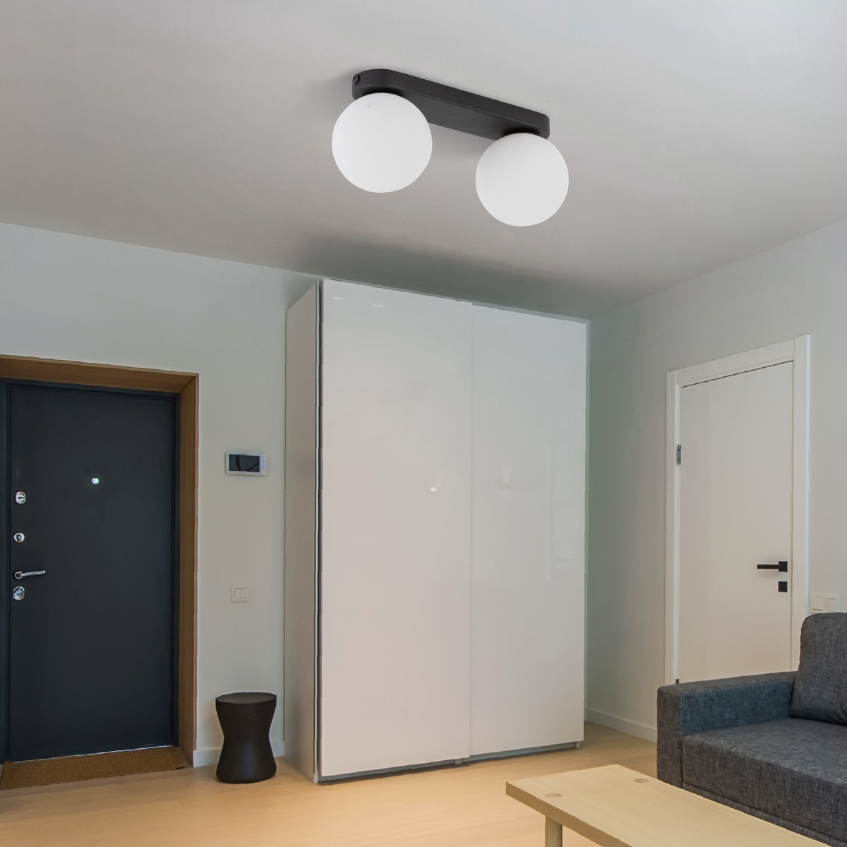 Plafonieră TK Lighting 2, negru, 2 x G9, 5614