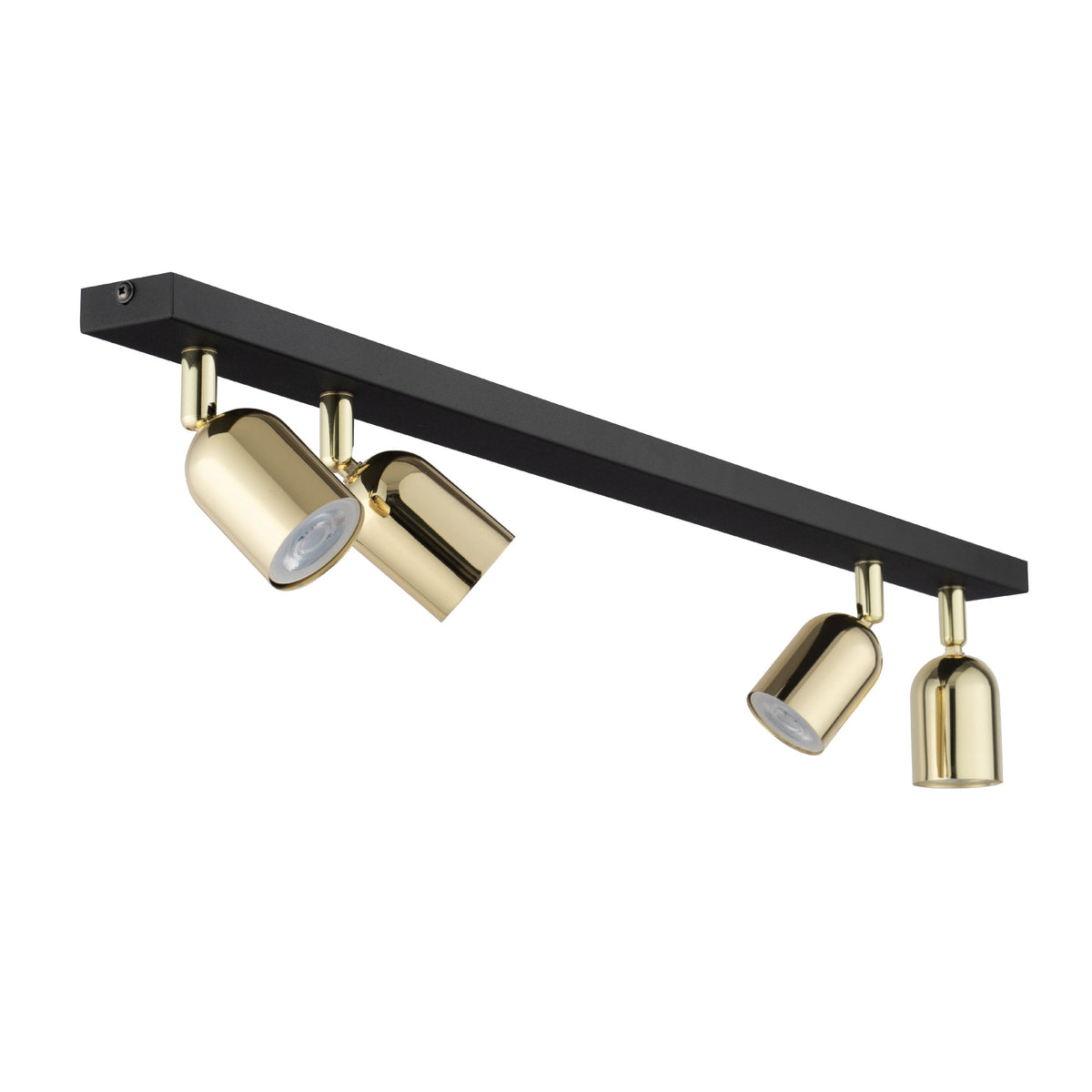 Plafonieră TK Lighting Top 4, negru, auriu, 4 x GU10, 5619