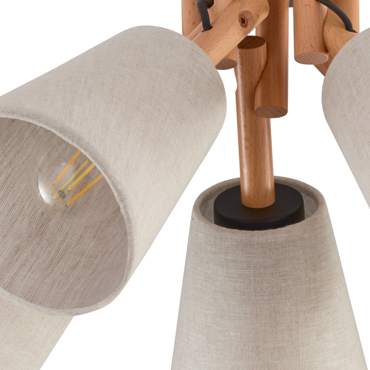 Plafonieră TK Lighting Vaio 5, natur, 5 x E27, 575