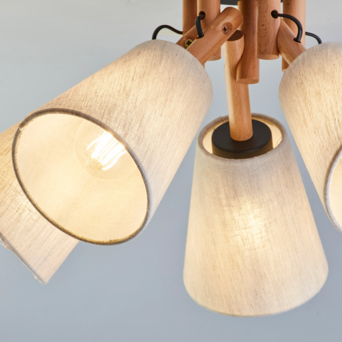 Plafonieră TK Lighting Vaio 5, natur, 5 x E27, 575