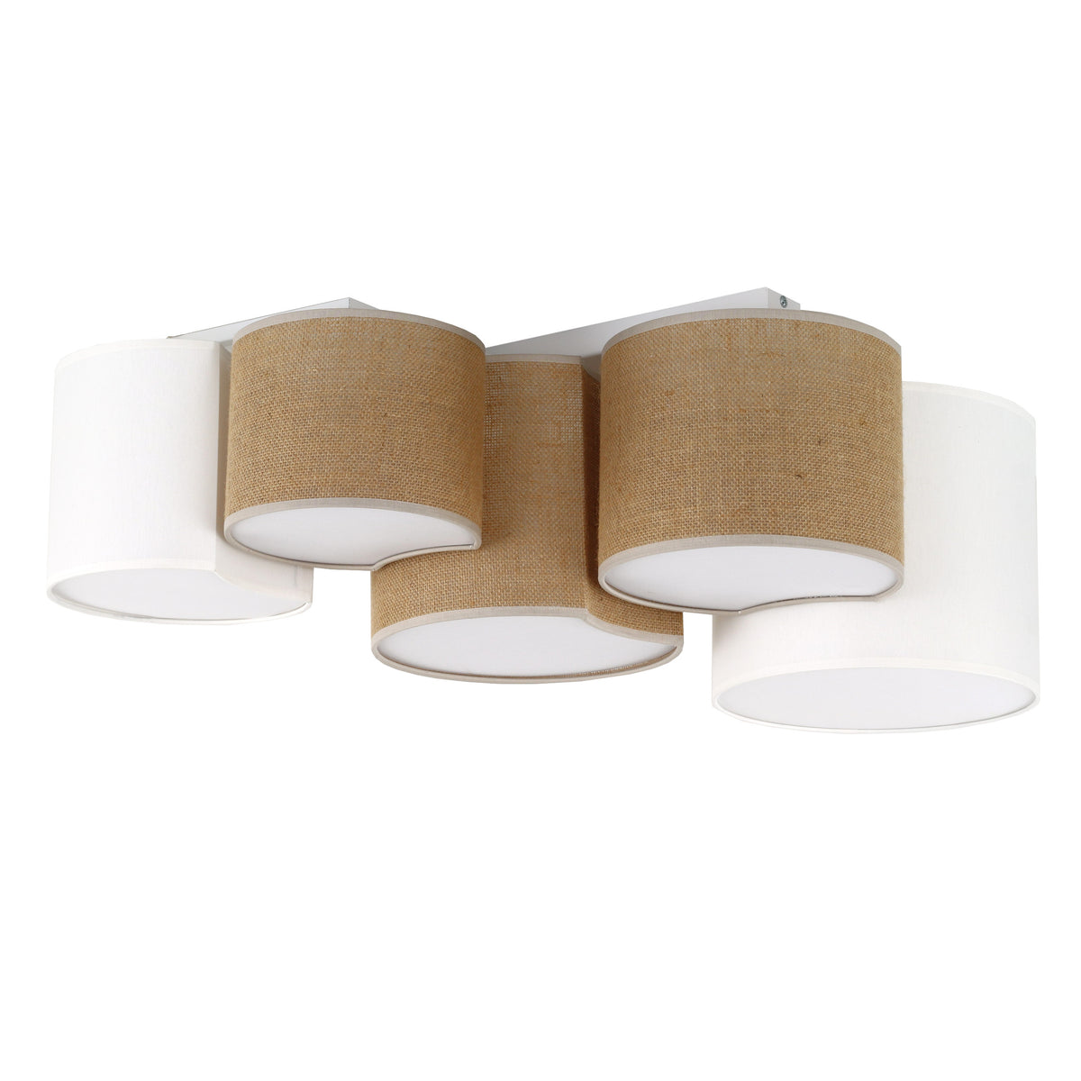 Plafonieră TK Lighting Mona 5, iută, 5 x E27, 5909