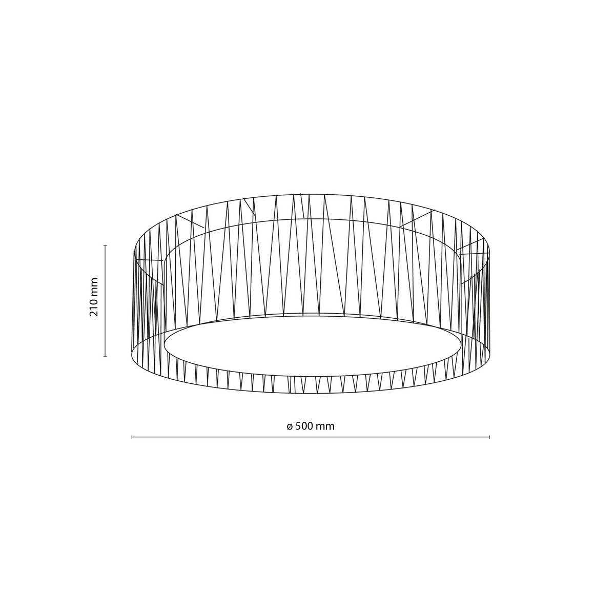 Plafonieră TK Lighting Harmony, natur, 5940