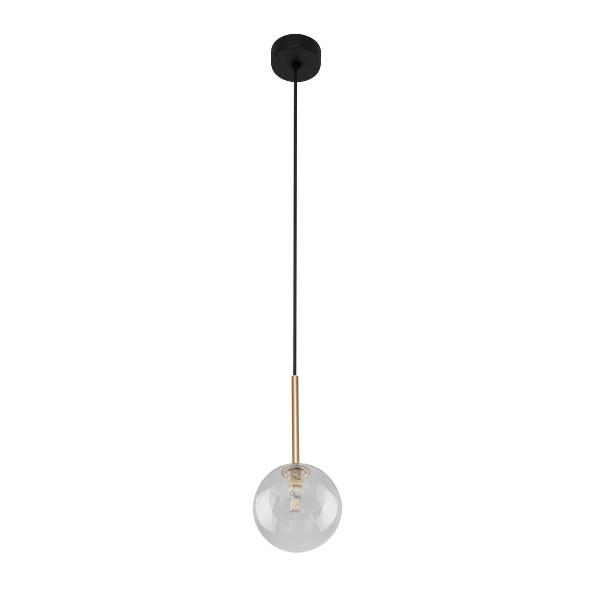 Pendul TK Lighting Nilos 1, negru, auriu, 5941