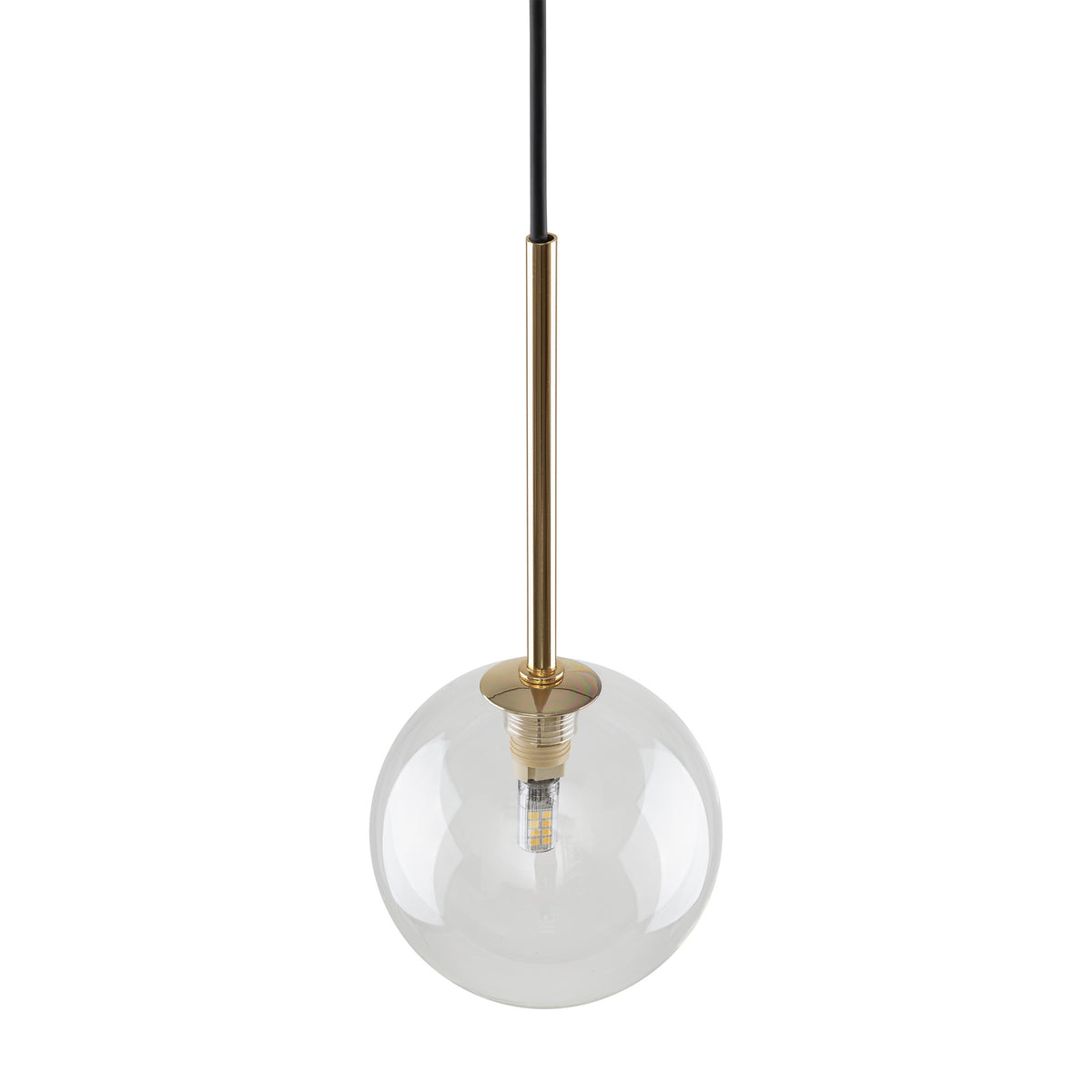 Pendul TK Lighting Nilos 1, negru, auriu, 5941