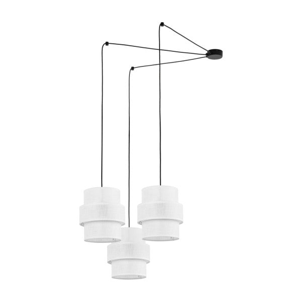 Lustră TK Lighting Calisto 3, alb, 5975