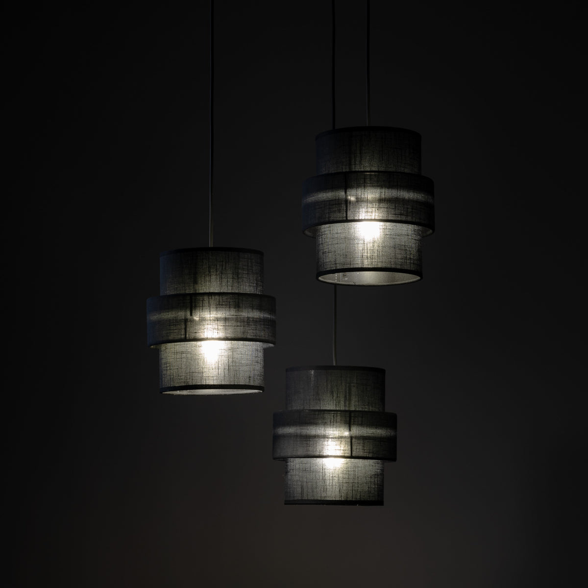Lustra Calisto Black 3 PL 5981