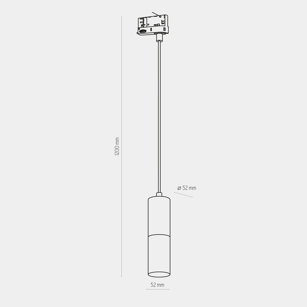 Spot pe șină TK Lighting Tracer Trifazat 1, negru, auriu, 6064