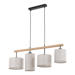 Lustră TK Lighting Deva 4 Fsc 100% SA-COC-006060, natur, 4 x E27, 6108