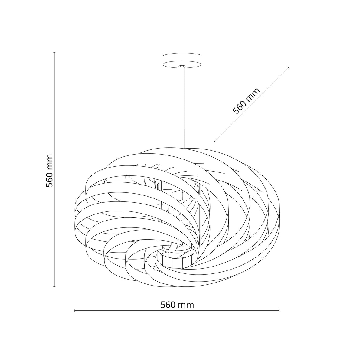 Plafonieră TK Lighting Montoya, alb, 4 x E27, 6136