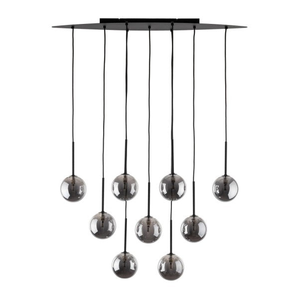 Lustră TK Lighting Estera 9, negru, 6148