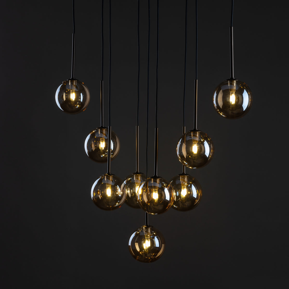 Lustră TK Lighting Estera 9, maro, 9 x G9, 6149