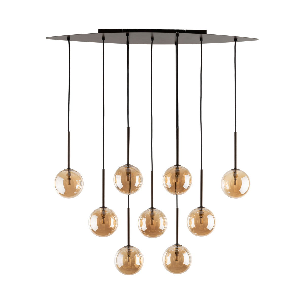 Lustră TK Lighting Estera 9, maro, 9 x G9, 6149