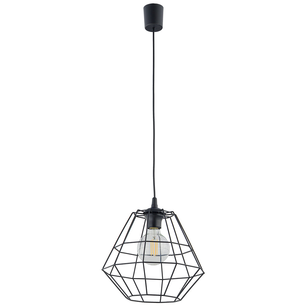 Pendul TK Lighting Diamond 1 D, negru, 6206