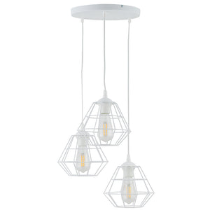 Lustră TK Lighting Diamond 3, alb, 3 x E27, 6213