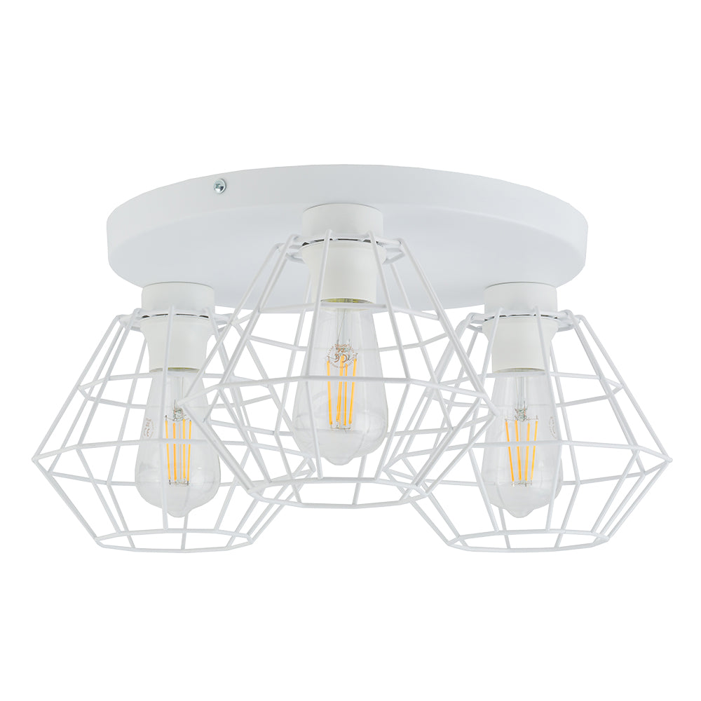 Plafonieră TK Lighting Diamond 3, alb, 3 x E27, 6214
