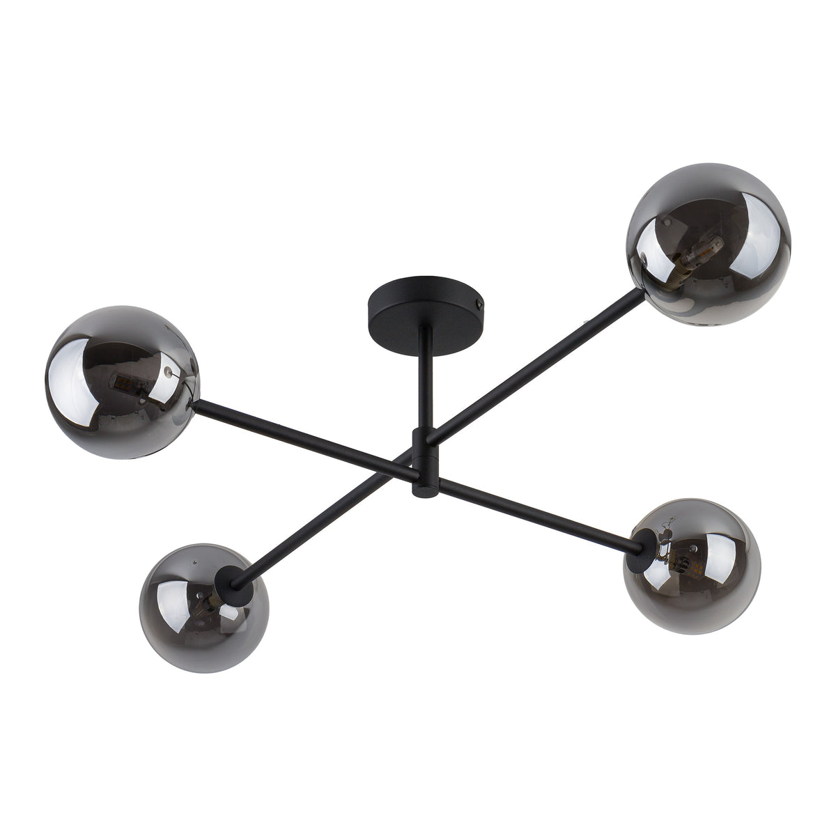Plafonieră TK Lighting Sarius 4, negru, grafit, 4 x G9, 6235