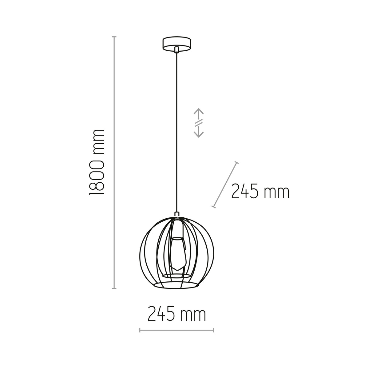Pendul TK Lighting Jaula 1, 6251