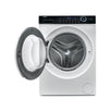Masina de spalat rufe Haier HW100-B14979-S, 10 kg, 1400 rpm, Clasa A, Motor Direct Motion, Refresh, ABT, Steam, Dual spray, Pillow Drum, iTime, Smart Detecting, Alb