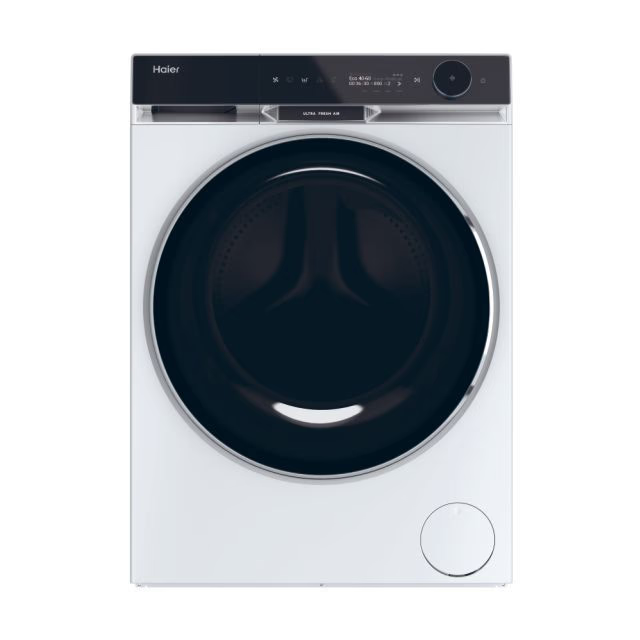 Mașină de spălat rufe cu uscător Haier HWD100-B14397US, 10/6 kg, albă