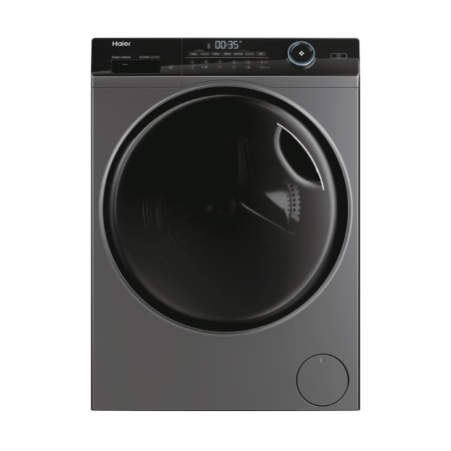 Mașină de spălat rufe cu uscător slim Haier HWD90B14959S8NUS, 9/6 kg, antracit