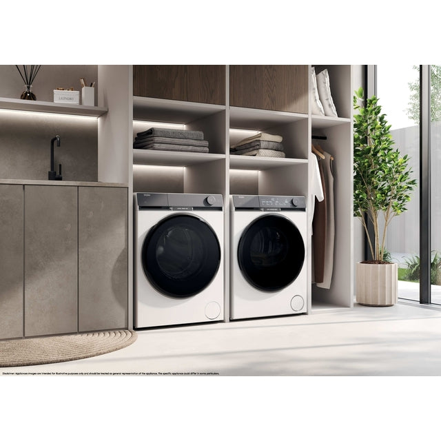 Uscător de rufe Haier HD100-CQ387U1-S, 10 kg, pompă de căldură, alb