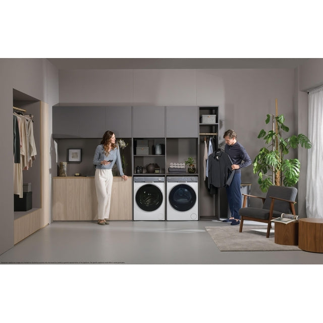Uscător de rufe Haier HD100-CQ387U1-S, 10 kg, pompă de căldură, alb