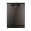 Masina de spalat vase incorporabila Haier XF 4A4M4PDX, 14 seturi, 3 sertare, 10 programe, Motor Inverter, 44DB, WiFi, Ultra Dry, Total water block, Inox, 60 cm