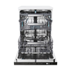 Masina de spalat vase Haier XF 4A4M4PW, clasa A, 14 seturi, motor Inverter, 60 cm, WiFi, 10 programe, H-Spray Arm, Flex Zone, Part Light, Powerwash, 3 cosuri, Automatic Open Door, Alba